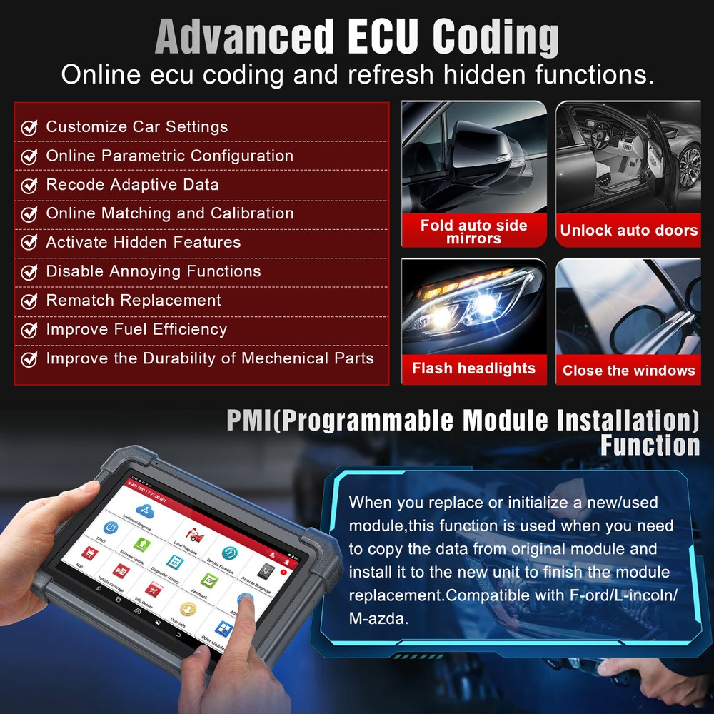 2024 LAUNCH X431 PRO TT Bidirectional Key Coding OBD Scanner Car Diagnostic Tool