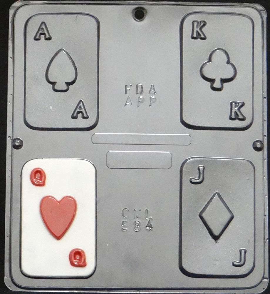 Playing Cards Chocolate Candy Mold  584 NEW