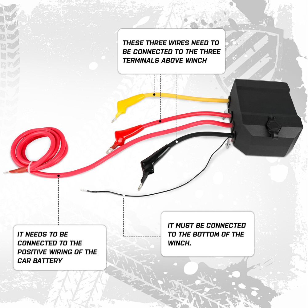 X-BULL Winch Control Box With Wireless/Wired Control Fit 9500-13000lbs Winch