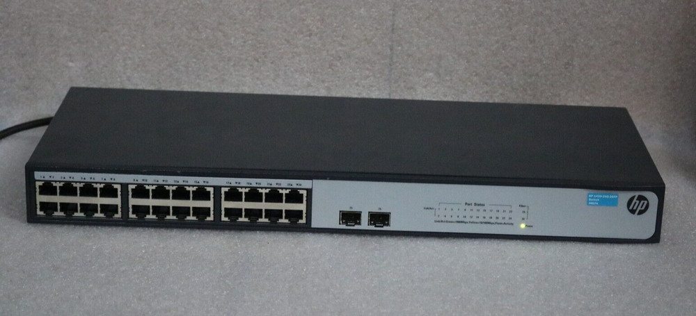 HP 1420-24G-2SFP Switch JH017A, Pre-Owned .
