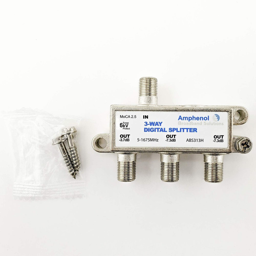 3-Way Digital Coaxial Splitter MoCA 2.5 ABS313H