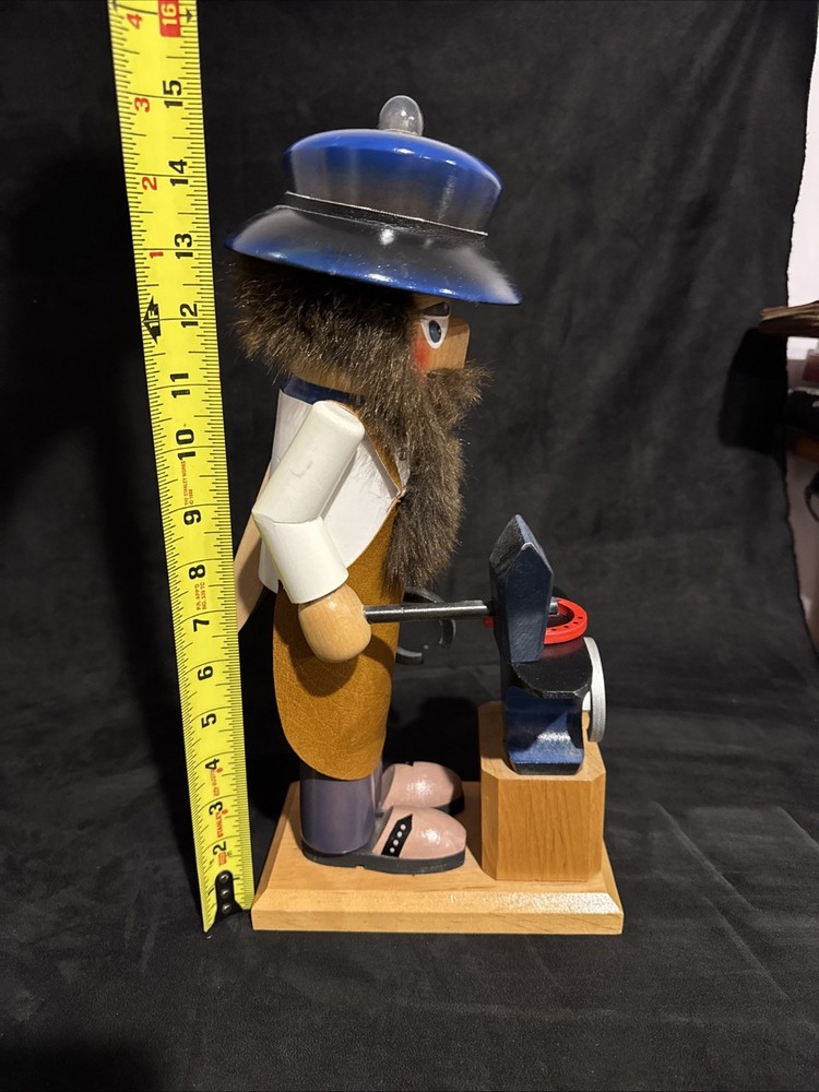 Vintage Steinbach Metalsmith Blacksmith Nutcracker West Germany 15" Look 👀