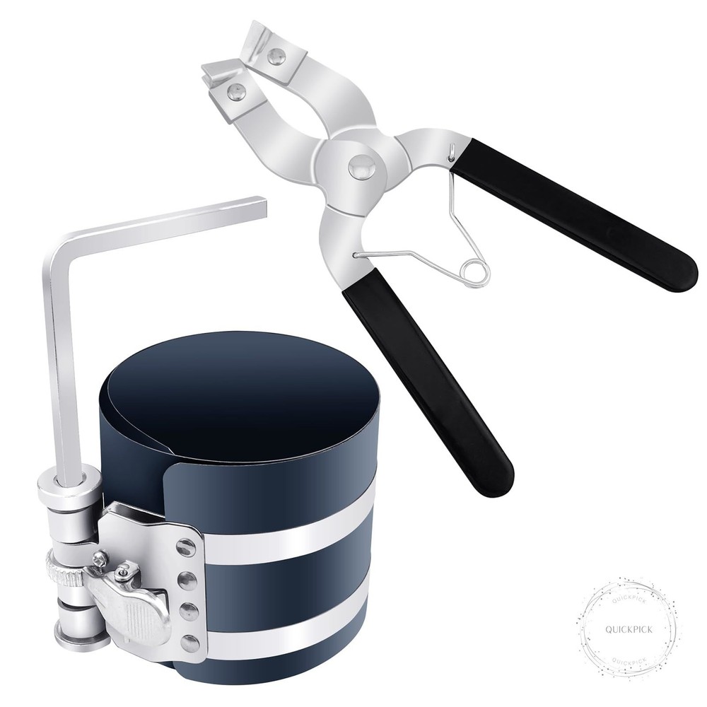 Piston Ring Compressor Installer Removal Tool for Car Engine with Piston Install