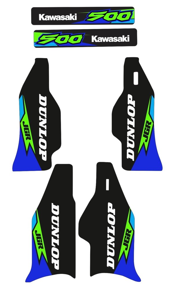 Mismatch Kawasaki Decals  Stickers
