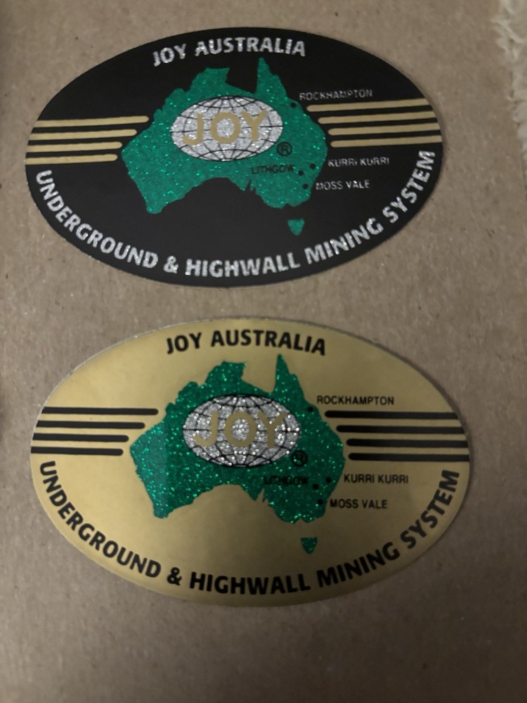 joy coal mining stickers Nice Australian Item 49