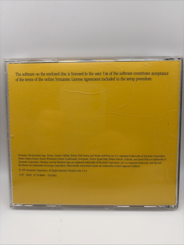 Norton Utilities 3.0 For Windows 95 RETRO (TESTED)