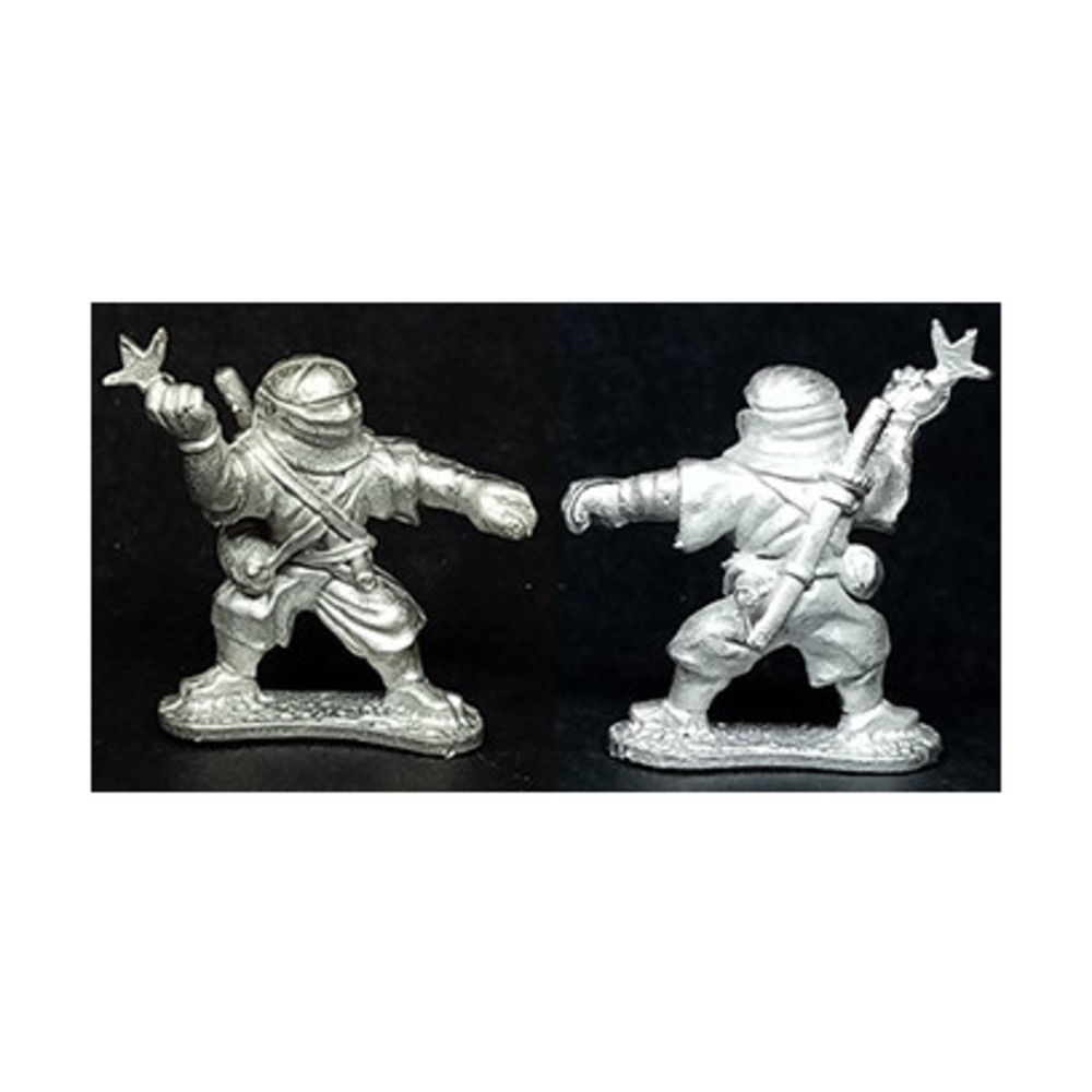 Dixon Samurai Mini 28mm Ninja w/Shuriken Star, Throwing Pack New