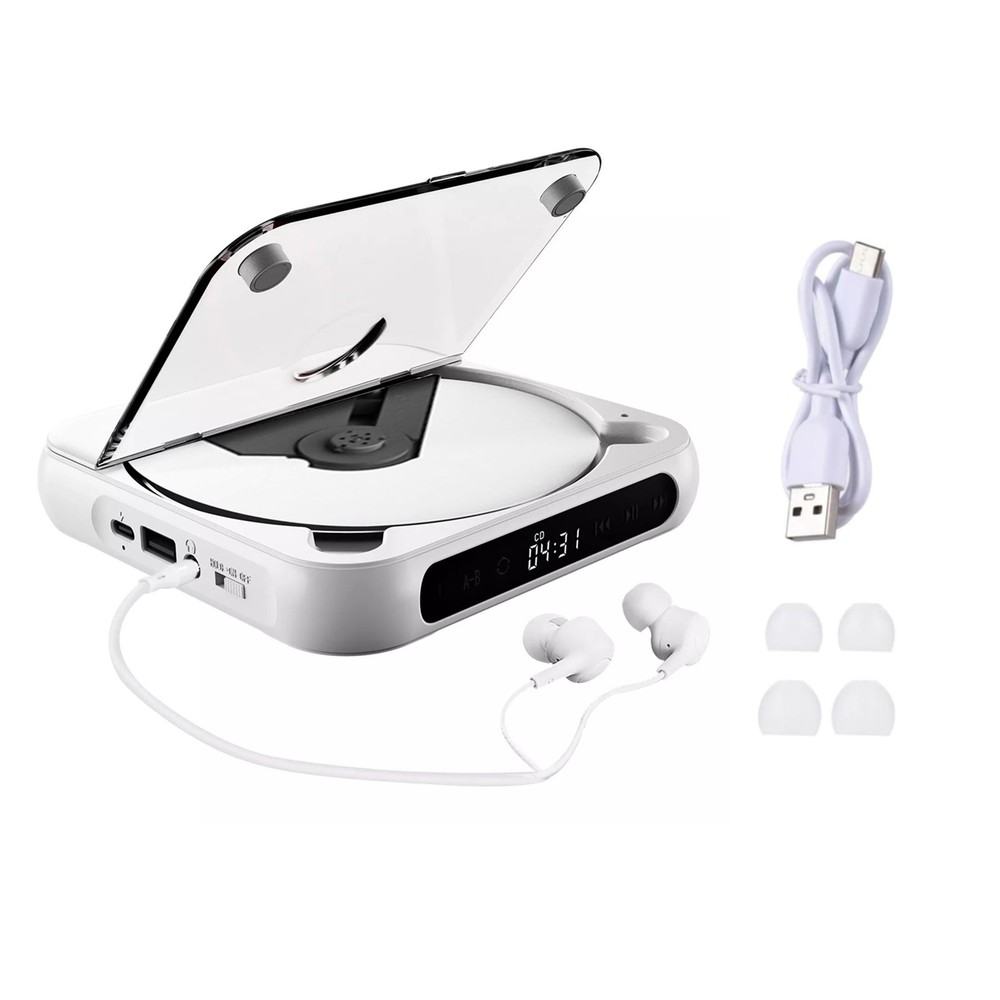 5V2A BT 5.3 Portable CD Player CD/USB/3.5mm AUX Multi-function Audio Equipment