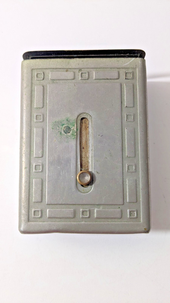 Vintage Cigarette Box Case Spring Lid Slide Button "Rare"