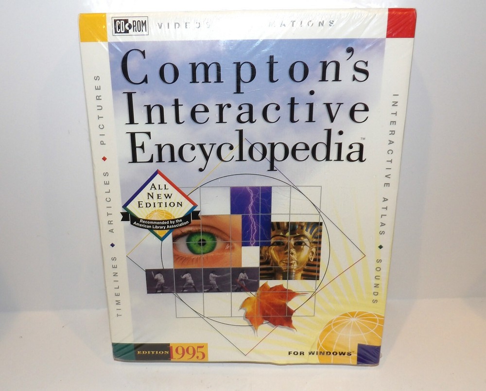 Compton's Interactive Encyclopedia 1995 Windows Edition in Sealed Box