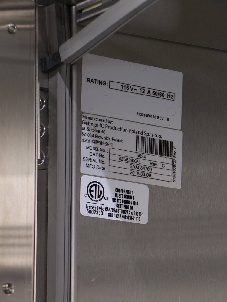 Getinge 5624 Warming Cabinet