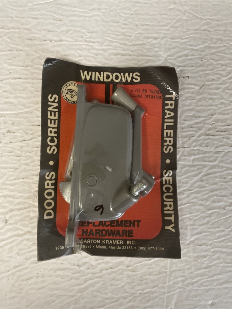 Barton Kramer Right Hand #248 Tucker Awning Handle Window Operator Brand New