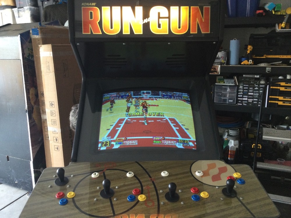 RUN and GUN ARCADE MACHINE by KONAMI 1993 (Excellent Condition)