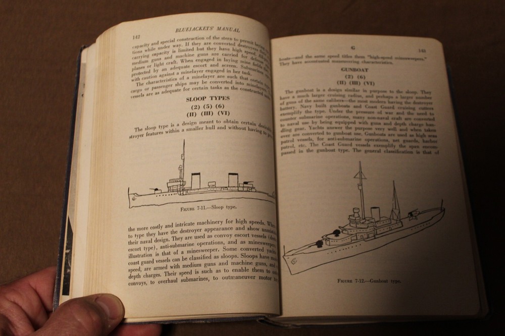 Original WW2 U.S. Navy "The Blue Jackets'' Book, Named & 1943 d.