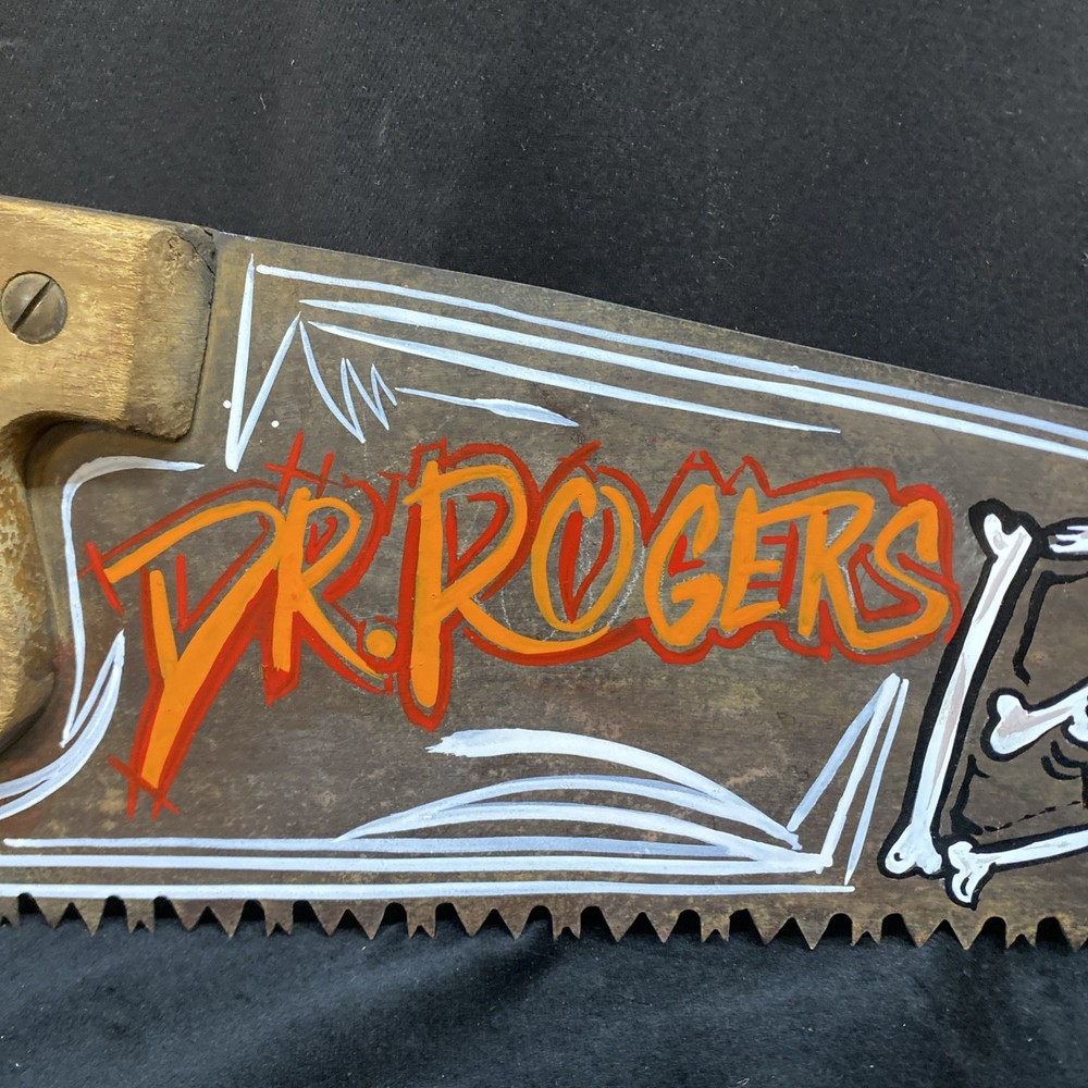 Hand painted Hand Saw Dr Rogers Bone Minder