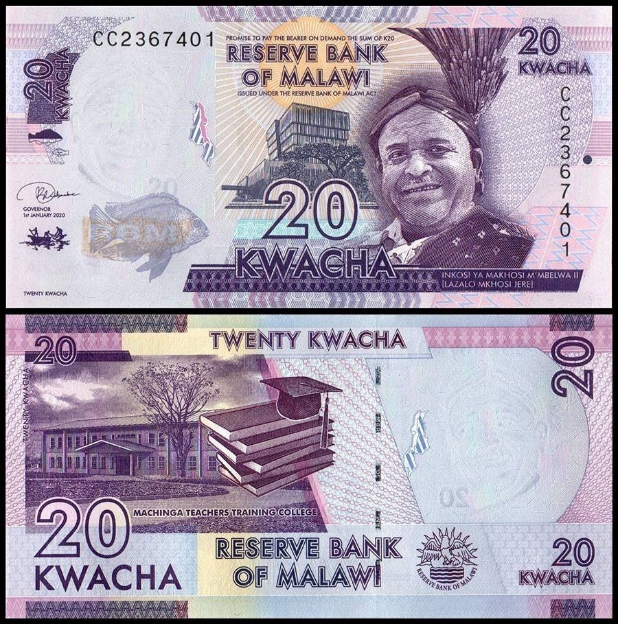 Malawi 20 Kwacha, 2020, P-63f, UNC