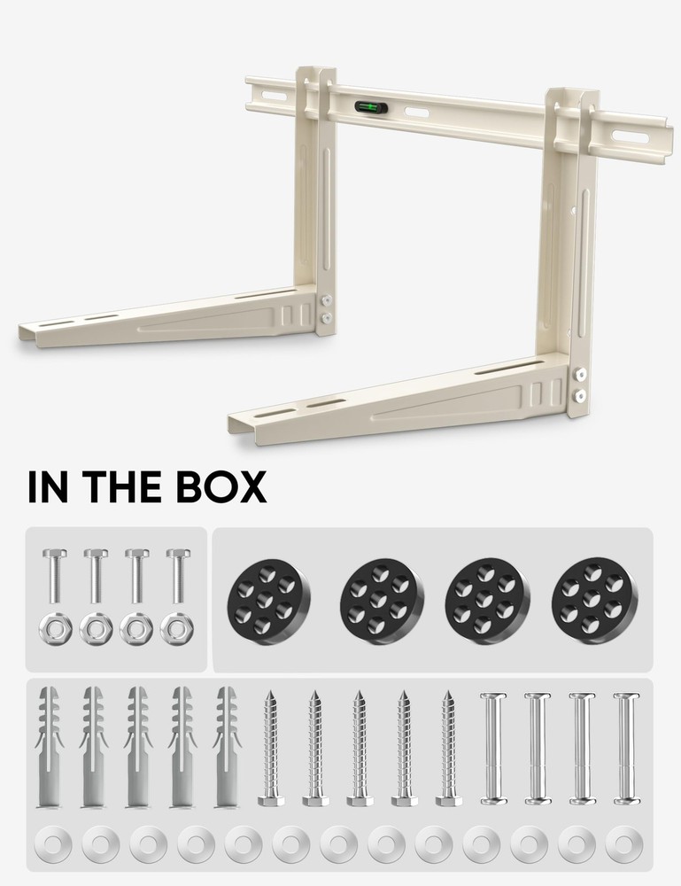 Mini Split Wall Mounting Bracket: Wall Mount Ac Bracket for Outside 7000-1200...
