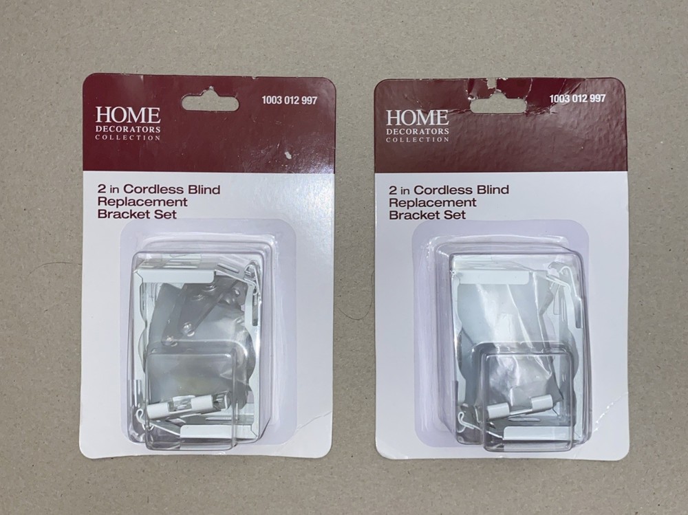 Home Decorators Collection 2" Cordless Blind Replacement Bracket Set White 2AVL