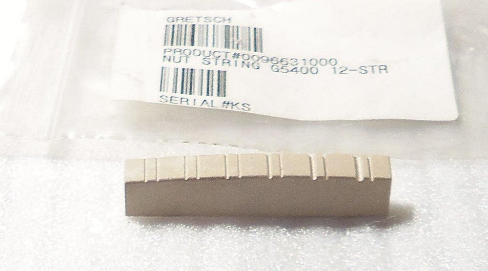 Gretsch® 12 String PreSlotted Graph Tech NuBone Nut~45mm Width-12" Radius~New OS