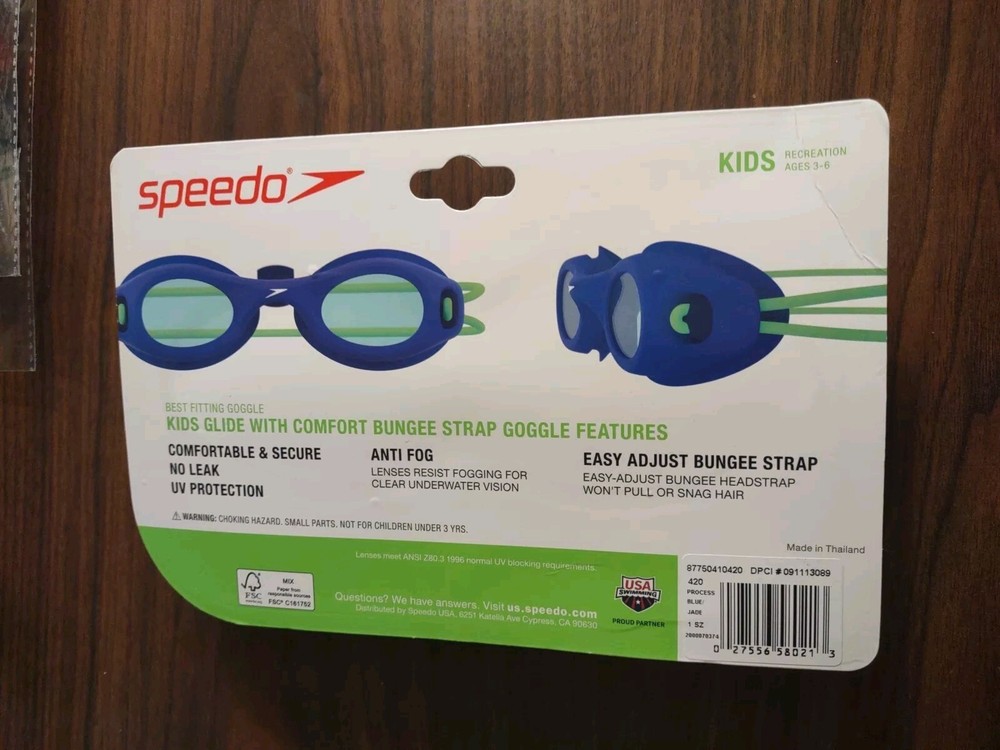 Speedo Kids' Goggles Ages 3-6 Blue