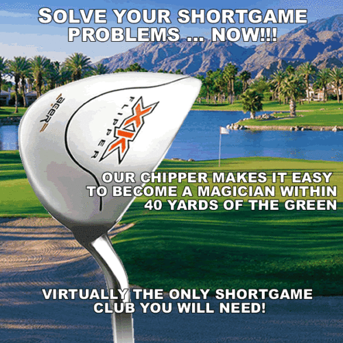 LEFT HAND CHIPPER UTILITY SQUARE WEDGE - Eliminates Fat & Thin Chip Strikes Club