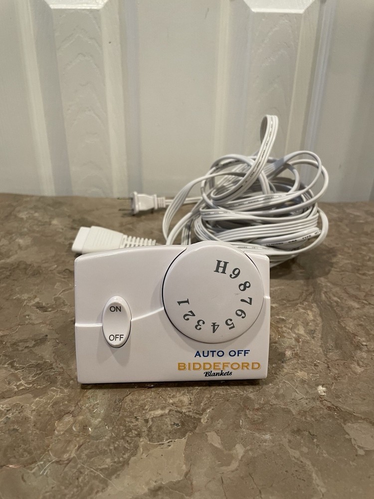 Biddeford Heated Blanket Controller Auto Off White TC11BA Replacement Cord