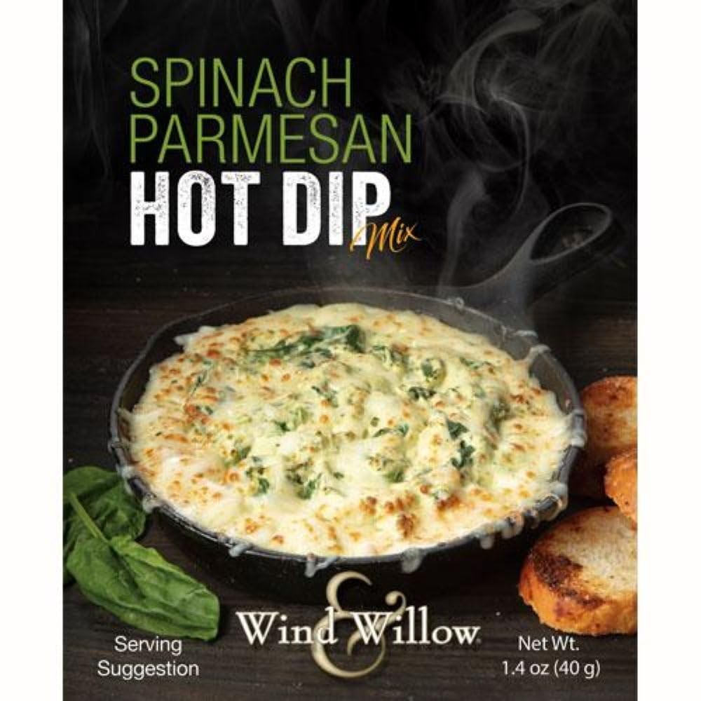Wind & Willow Spinach Parmesan Hot Dip Mix, Pack of 3