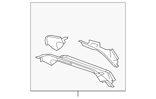 Genuine GM Back Body Opening Upper Inner Panel 25838277