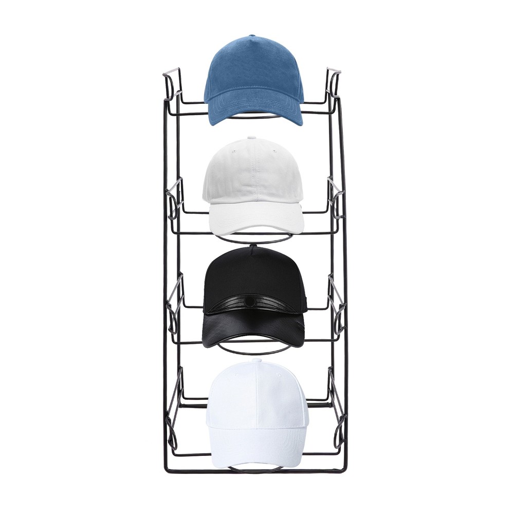 4-tier Hat Display Stand Tabletop Hat Display Rack Hat Display Rack For Retail