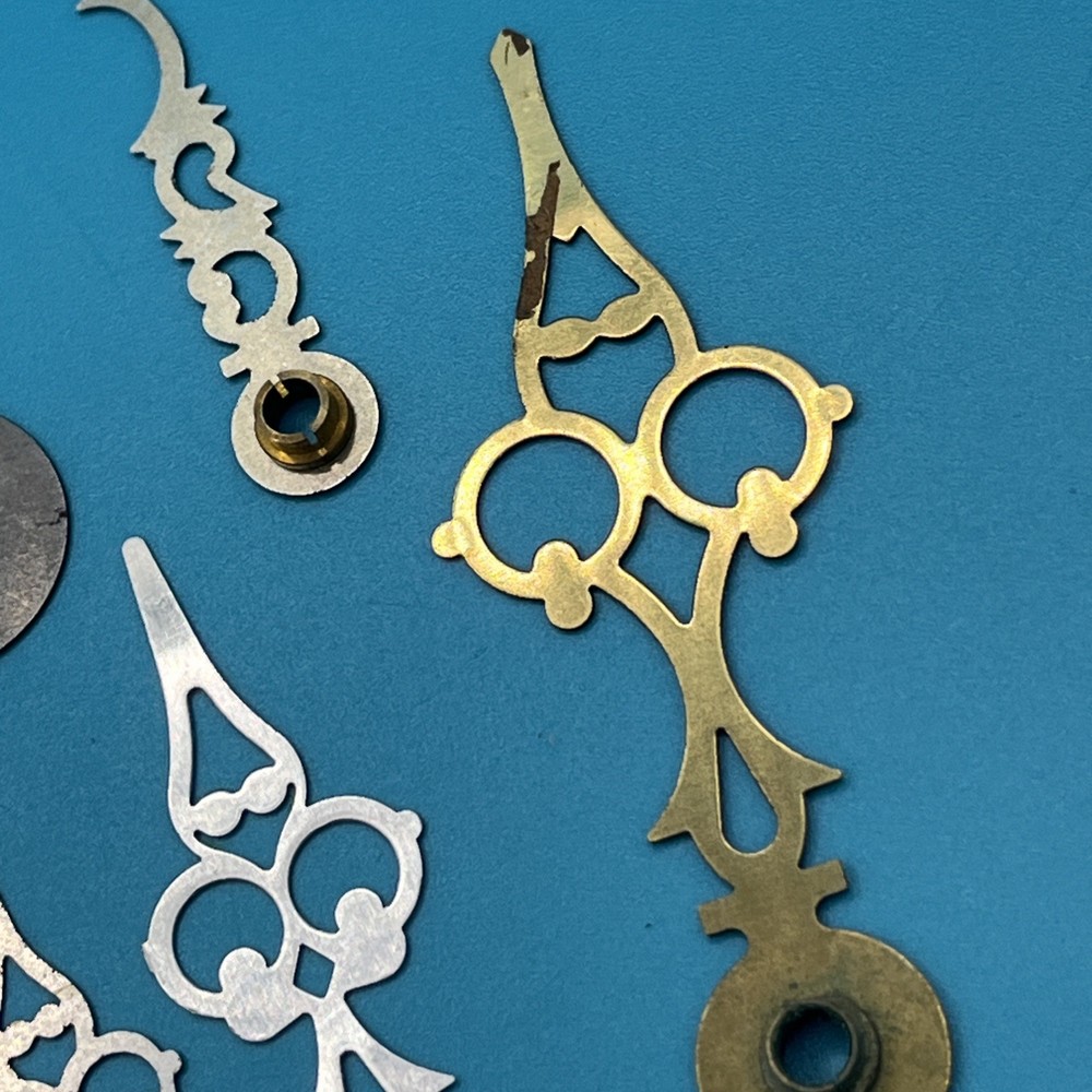 13 mixed bundle Black Brass Metal Clock Hands (448)