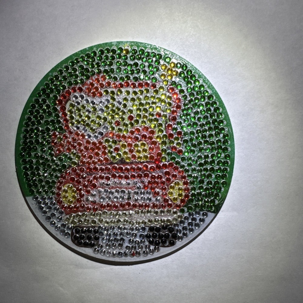 Handmade Grinch Diamond Coaster