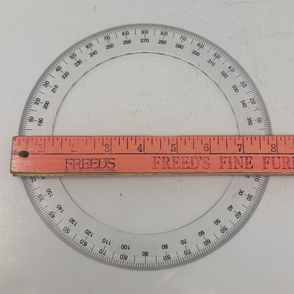 Alvin P263 -8" Circular 360 Degree Arc Template Protractor Plotter Drafting Tool