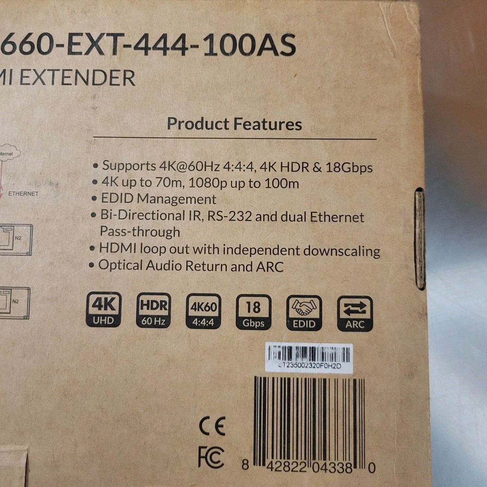 BINARY HDMI EXTENDER B-660-EXT-444-100AS Transmitter