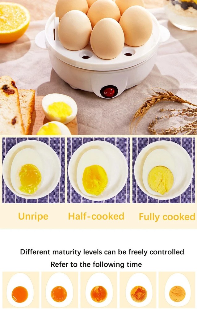 electric egg cooker boiler 7 Automatic Shut Off Multi-Function Custard Breakfast