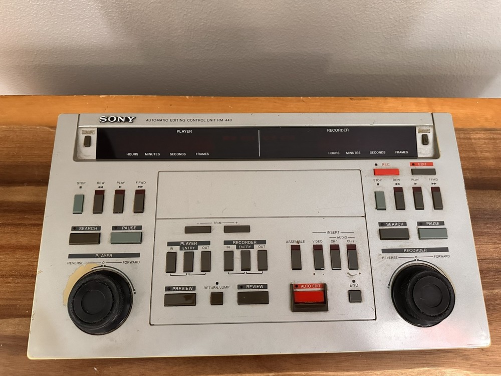 SONY Model RM-440 - Professional Video Automatic Editing Control Unit