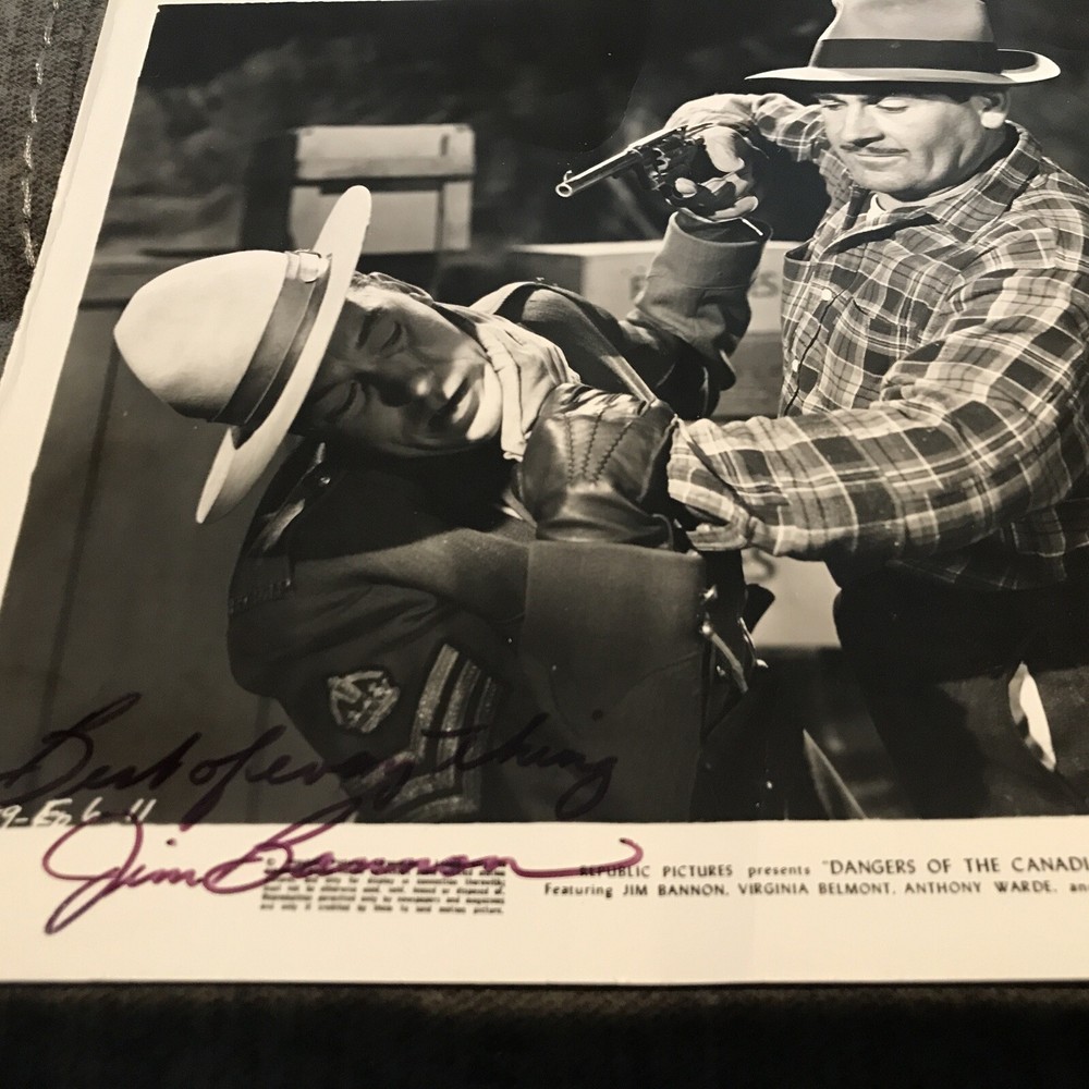Jim Bannon Autographed 8x10