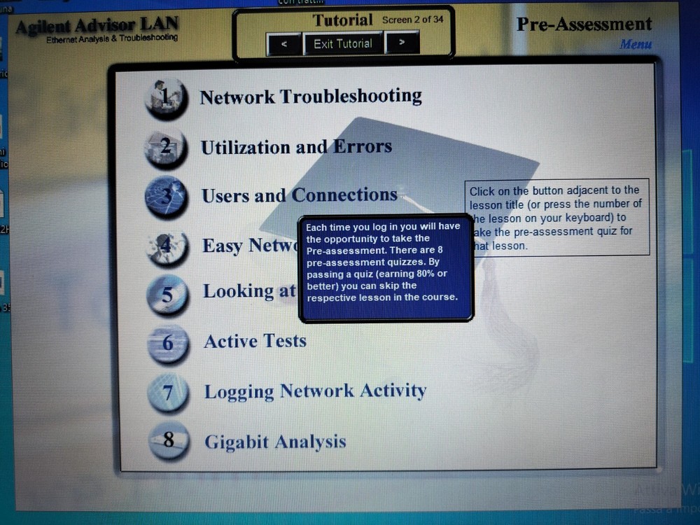 J5400A CD Software Agilent Advisor LAN Interactive Training Course WIN 10 TESTED