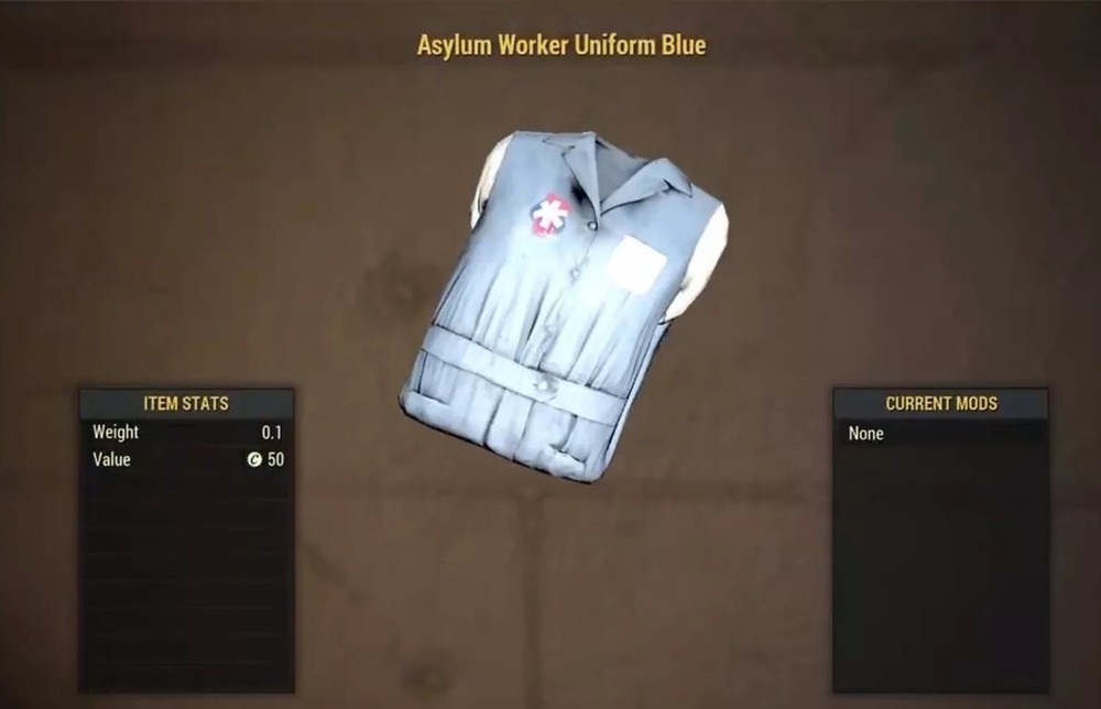 (Xbox) Asylum Worker Uniform Blue