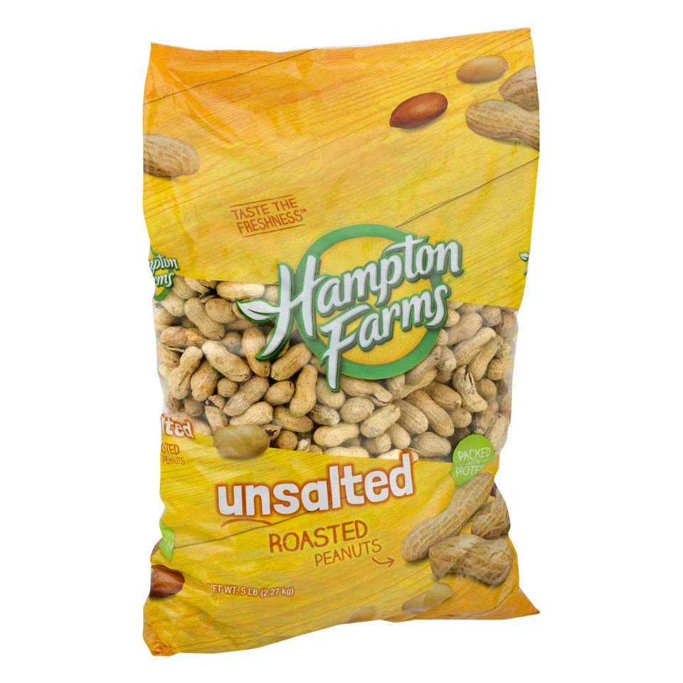 Hampton Farms Unsalted In-Shell Peanuts, 5 lbs. Multipack