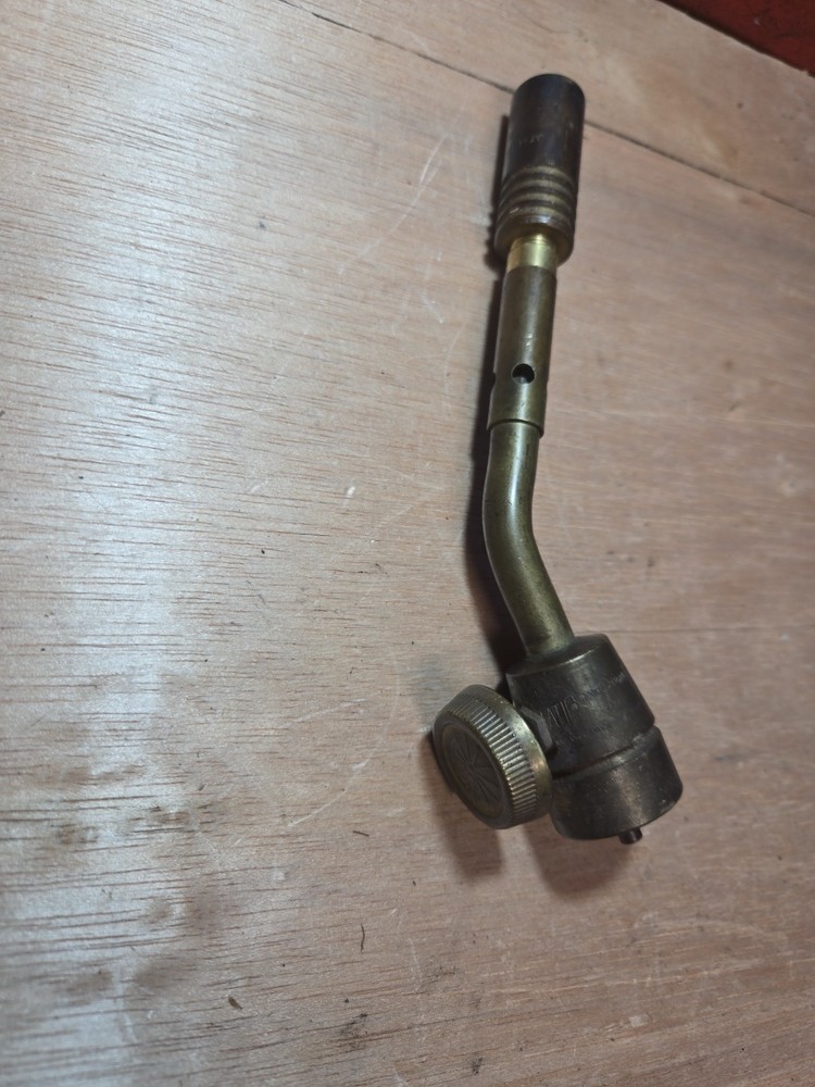 Vintage Working Bernzomatic Torch Torchhead Adjustable Dial Bronze