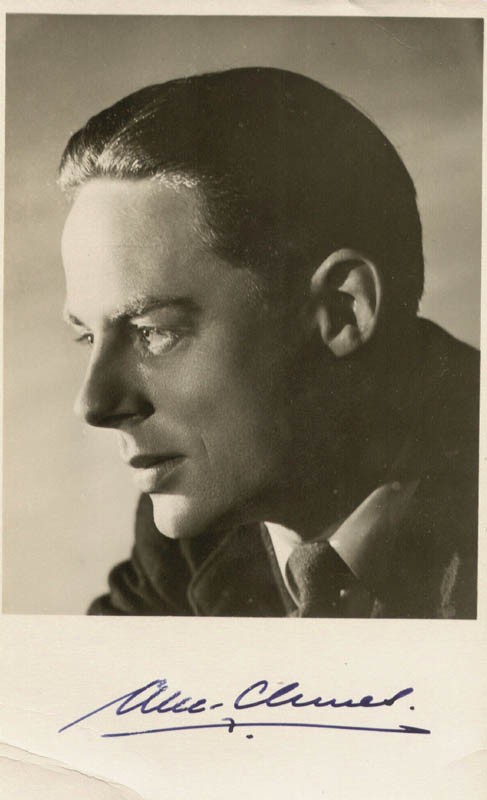 ALEC CLUNES - PHOTOGRAPH SIGNED