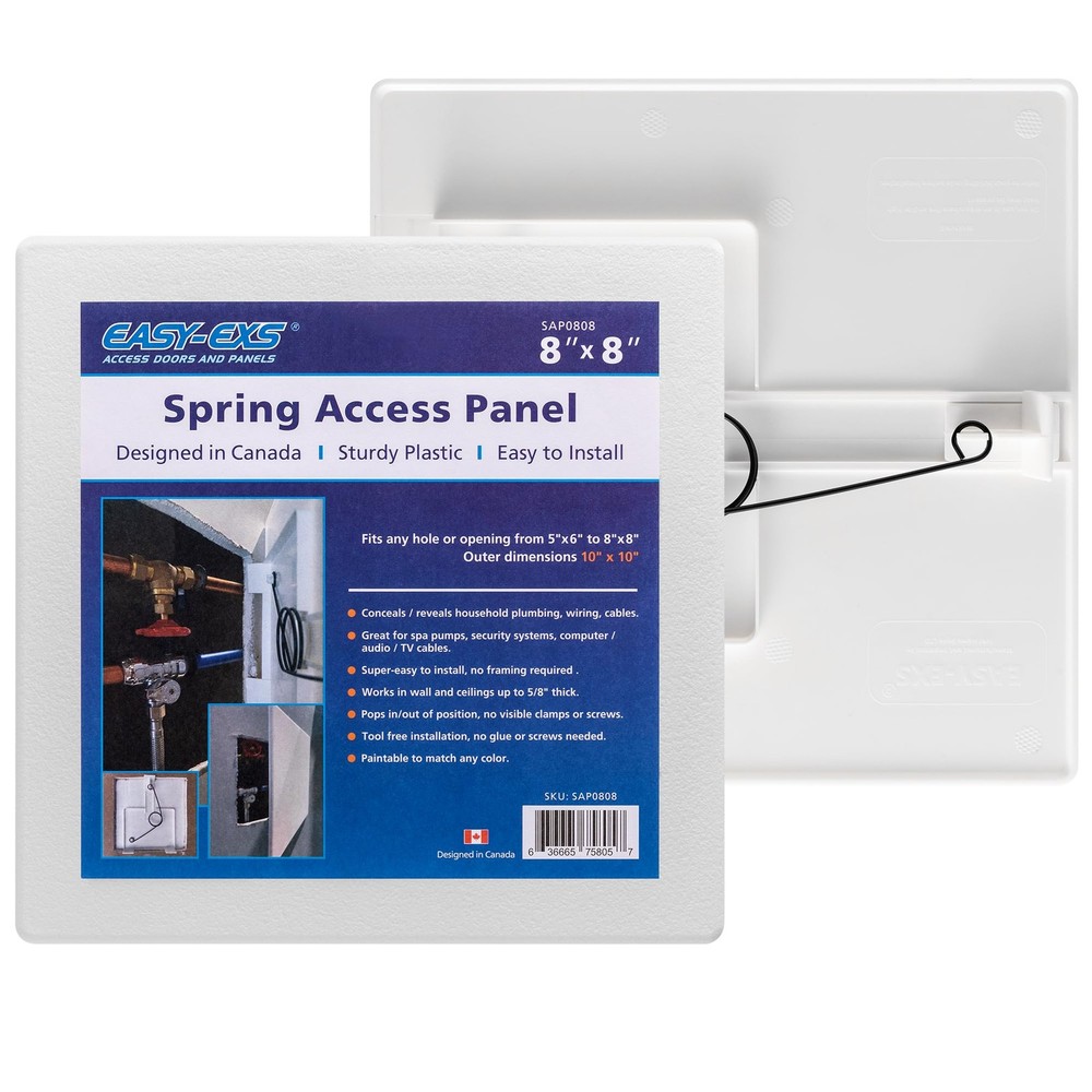 SpringFit Access Panel 8x8 Inch Square External 10x10 Inch Wall Ceiling