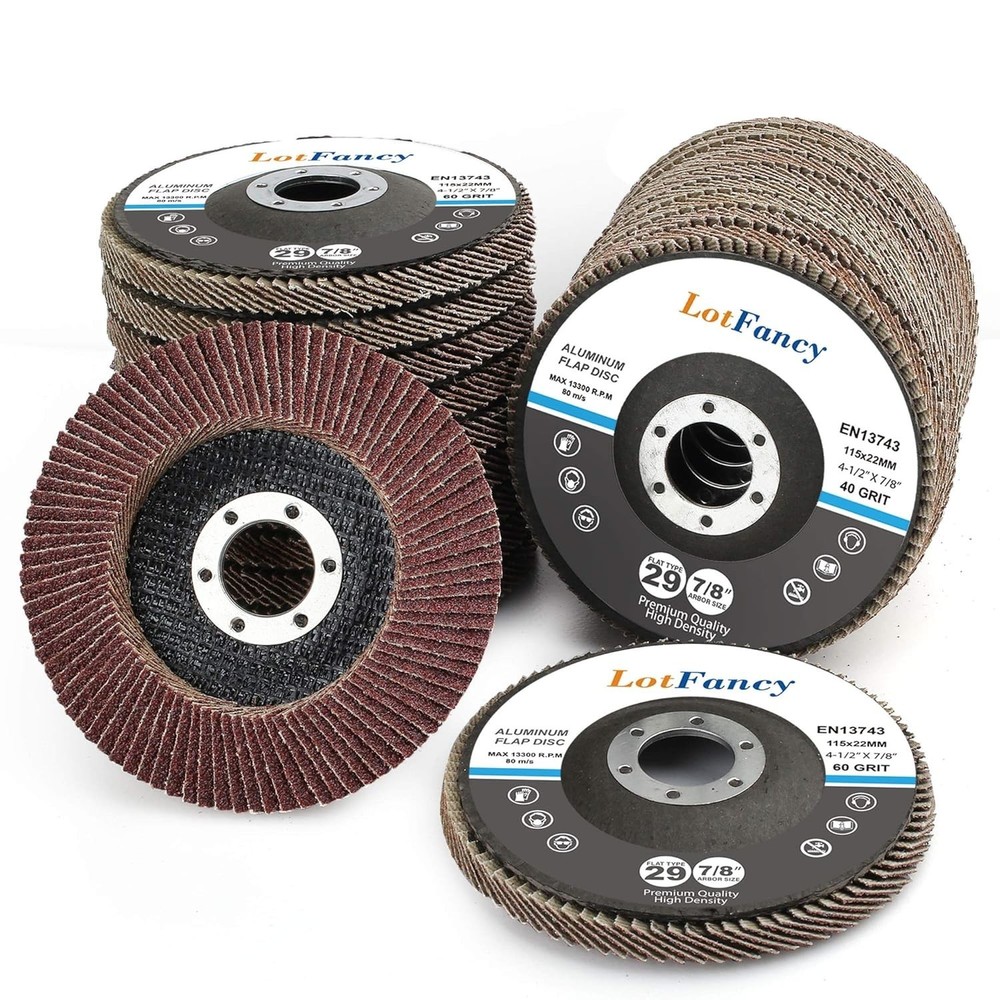 20PCS Flap Discs 4 1/2 for Angle Grinder, Type 29, High Density Jumbo Sanding...