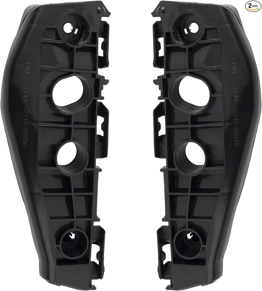 Front Bumper Cover Bumper Bracket Retainer Set Compatible with Corolla 2009-2010