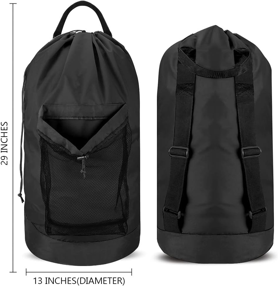 Large Capacity Waterproof Laundry Backpack - Perfect for Apartments & Camping
