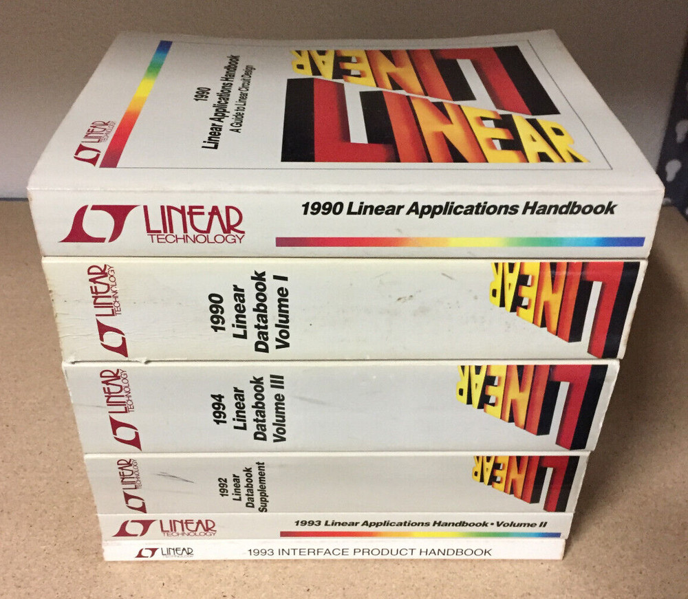 Data Book = Linear Technology 6 Volume Data /Applications Library - 1990's = Lot