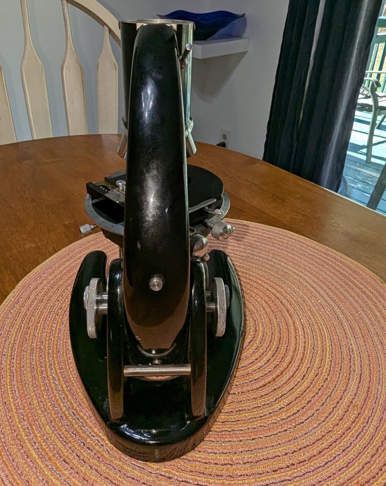 Antique C BAKER London Precision Microscope Complete Set Binocular NICE Loaded