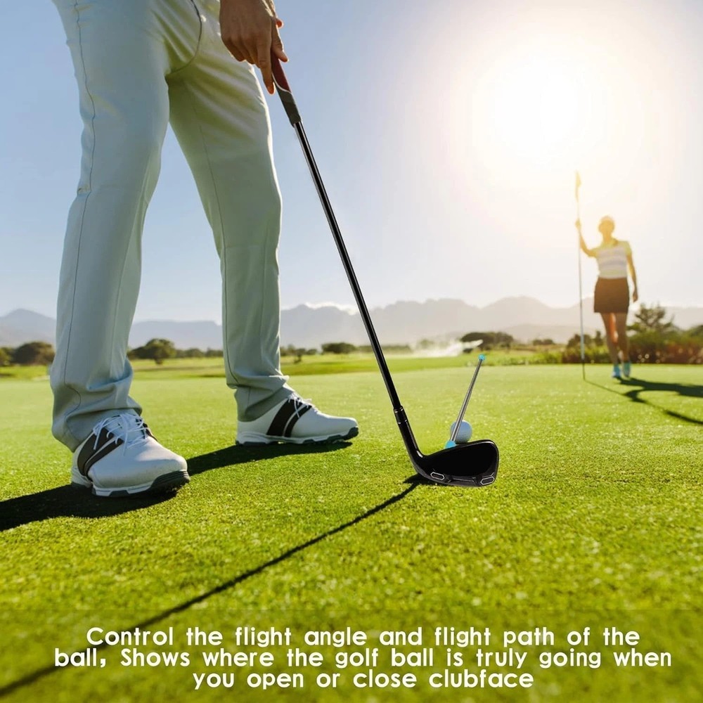 Golf Training Aids Magnetic Club Golf Alignment Stick Demonstrating Correct Blue