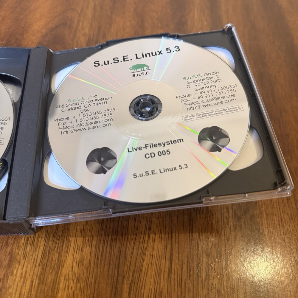 Suse Linux 5.3 July 1998 (CD-ROM, 2001) Big Box Vintage Software