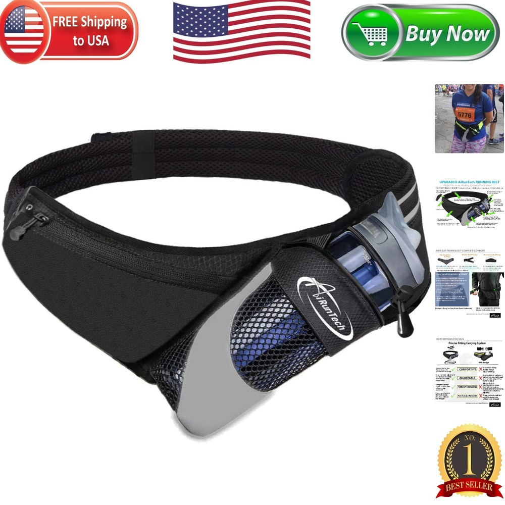 Versatile Running Hydration Pack with Adjustable Fit & Flexible Bottle Holder